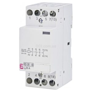 Контактор модульний RD 25-40 25A 24V AC/DC 4NO, ETI