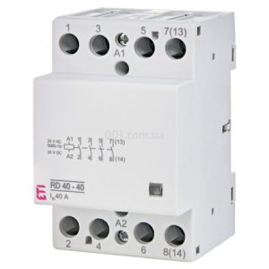 Контактор модульний RD 40-40 40A 24V AC/DC 4NO, ETI
