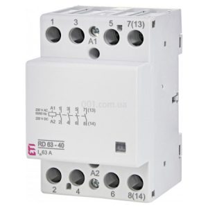 Контактор модульний RD 63-40 63A 230V AC/DC 4NO, ETI