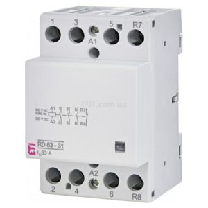 Контактор модульний RD 63-31 63A 230V AC/DC 3NO+1NC, ETI