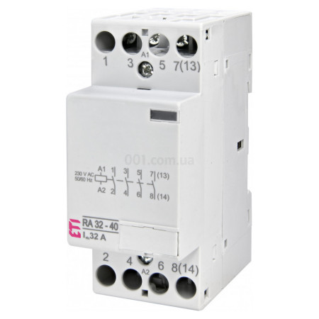 Контактор модульний RA 32-40 32A 230V AC 4NO, ETI
