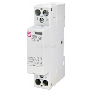 Контактор модульний RD 32-20 32A 230V AC/DC 2NO, ETI