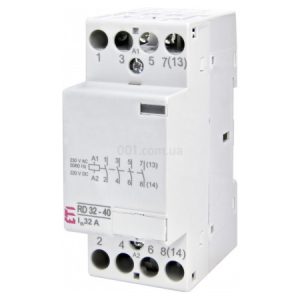Контактор модульний RD 32-40 32A 230V AC/DC 4NO, ETI