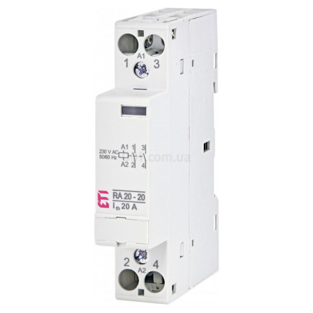 Контактор модульний RA 20-20 20A 230V AC 2NO, ETI
