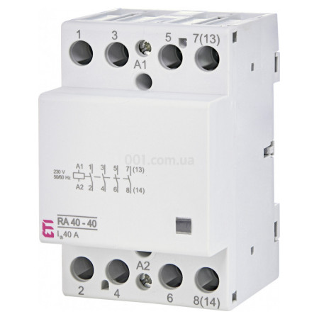 Контактор модульний RA 40-40 40A 230V AC 4NO, ETI