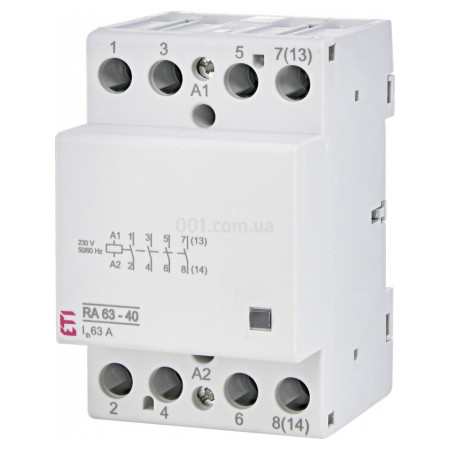 Контактор модульний RA 63-40 63A 230V AC 4NO, ETI