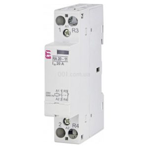 Контактор модульний RA 20-11 20A 230V AC 1NO+1NC, ETI