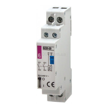 Контактор модульний імпульсний RBS 232-20 32A 230V AC 2NO, ETI