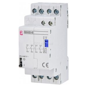 Контактор модульний імпульсний RBS 425-40 25A 230V AC 4NO, ETI