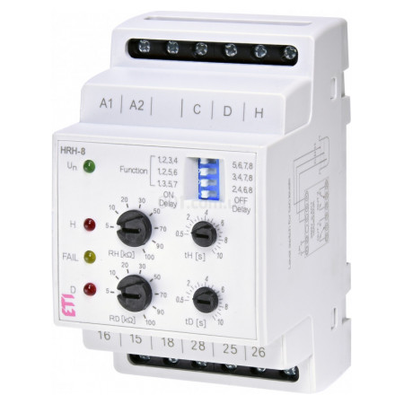 Реле контролю рівня рідини HRH-8 230В 2×16A, ETI