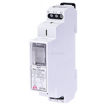 Проміжне реле VS116K 230/24V (1×16А AC1), ETI