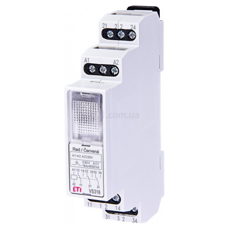 Проміжне реле VS316K 230V АС (3×16А AC1), ETI