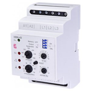 Реле контролю напруги HRN-43 3-фазне 2×16A 400В AC, ETI