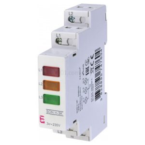 Індикатор модульний на DIN-рейку SON H-3K 3-кольоровий LED, ETI