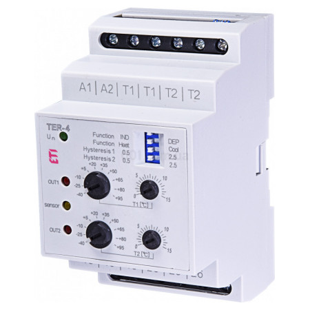 Реле контролю температури TER-4 230В AC 2×16A, ETI