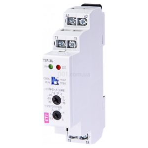 Реле контролю температури TER-3H 24-240В AC/DC -15...+45°C 16A, ETI