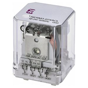 Реле електромеханічне RERM3-24ACL 3CO LED (16A AC1, 250V AC), ETI