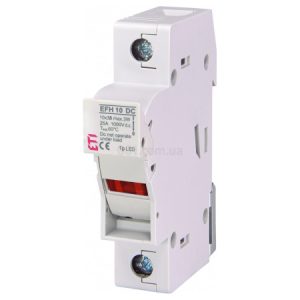 Тримач плавкої вставки (роз'єднувач) EFH 10 1P-LED 25A 1000В DC, ETI