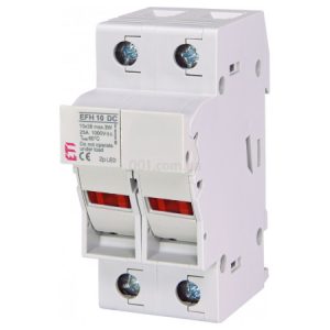 Тримач плавкої вставки (роз'єднувач) EFH 10 2P-LED 25A 1000В DC, ETI