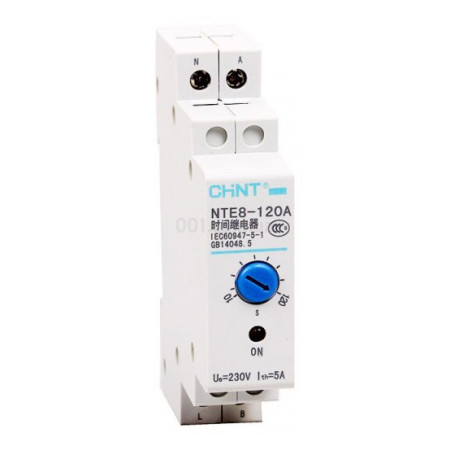 Реле часу (затримка на вимкнення) NTE8-A 12-120с AC230В 1НВ, CHINT