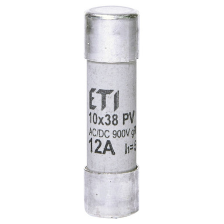 Плавка вставка циліндрична CH 10×38 gR 12A 900В (50кА AC), ETI