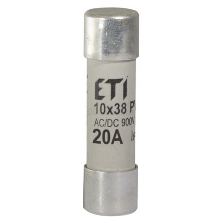 Плавка вставка циліндрична CH 10×38 gR 20A 900В (50кА AC), ETI
