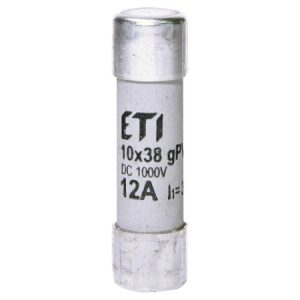 Плавка вставка циліндрична CH 10×38 gPV 12A 1000В (30кА), ETI