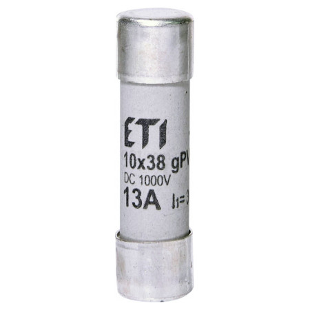 Плавка вставка циліндрична CH 10×38 gPV 13A 1000В (30кА), ETI
