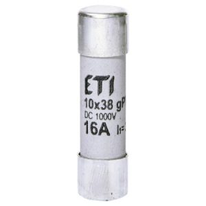 Плавка вставка циліндрична CH 10×38 gPV 16A 1000В (30кА), ETI
