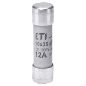 Плавка вставка циліндрична CH 10×38 gPV 12A 1000В (10кА), ETI