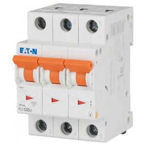 Автоматичний вимикач PL7-C63/3 3P 63 А х-ка C, Eaton