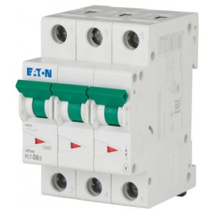 Автоматичний вимикач PL7-D6/3 3P 6 А х-ка D, Eaton