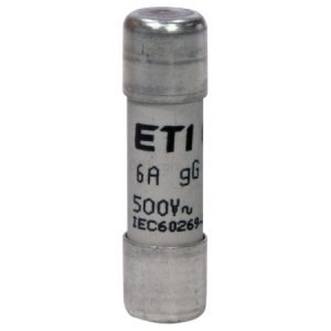 Плавка вставка циліндрична CH 10×38 gG 6A 500В (упаковка = 10 шт.), ETI