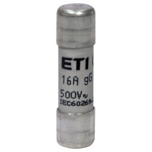 Плавка вставка циліндрична CH 10×38 gG 16A 500В (упаковка = 10 шт.), ETI