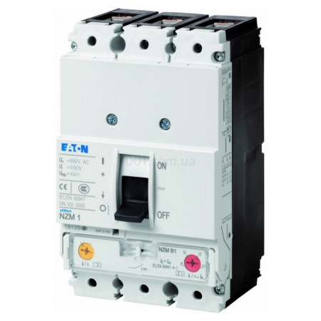Силовий автоматичний вимикач NZMB1-M80 3P 80А 25кА, Eaton