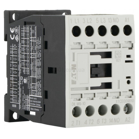Контактор DILM9-10 (24V50/60HZ) 9А 24В/AC 1НВ, Eaton