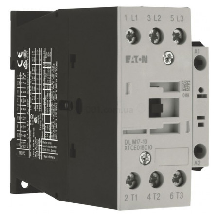 Контактор DILM17-10 (RDC24) 17А 24В/DC 1НВ, Eaton