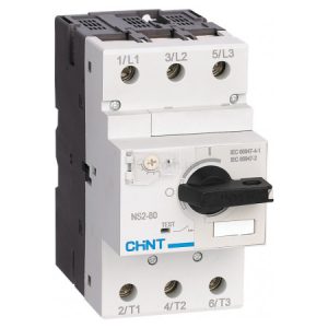 Автоматичний вимикач захисту двигуна NS2-80 48-65A з поворотною ручкою, CHINT