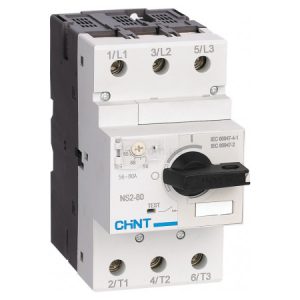 Автоматичний вимикач захисту двигуна NS2-80 63-80A з поворотною ручкою, CHINT
