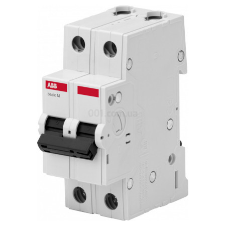 Автоматичний вимикач BMS412C50 2P 50А 4,5кА х-ка C BASIC M, ABB