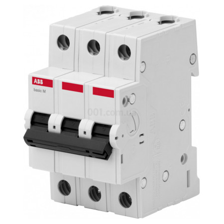 Автоматичний вимикач BMS413C50 3P 50А 4,5кА х-ка C BASIC M, ABB