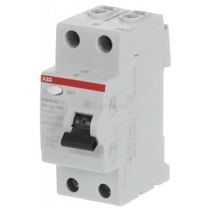 Диференційний вимикач (ПЗВ) FH202AC-25/0,3 25А 2Р 300mA тип AC, ABB