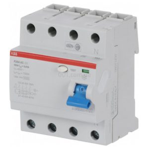 Диференційний вимикач (ПЗВ) F204AC-100/0,03 100А 4Р 30mA тип AC, ABB
