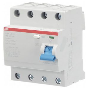 Диференційний вимикач (ПЗВ) F204AC-25/0.3 4P 25А 300мА тип AC, ABB