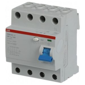 Диференційний вимикач (ПЗВ) F204AC-63/0.3 4P 63А 300мА тип AC, ABB