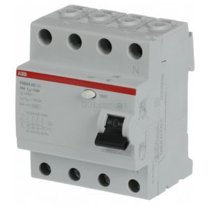 Диференційний вимикач (ПЗВ) FH204AC-25/0,3 25А 4Р 300mA тип AC, ABB