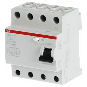 Диференційний вимикач (ПЗВ) FH204AC-40/0,3 40А 4Р 300mA тип AC, ABB