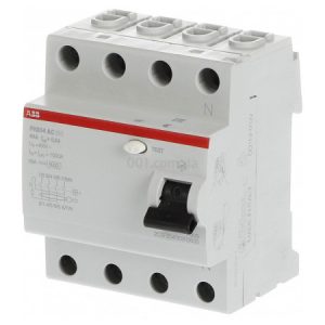 Диференційний вимикач (ПЗВ) FH204AC-63/0,3 63А 4Р 300mA тип AC, ABB