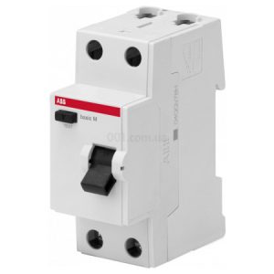 ПЗВ (пристрій захисного відключення) BMF41225 2Р 30мА 25А тип АС BASIC M, ABB