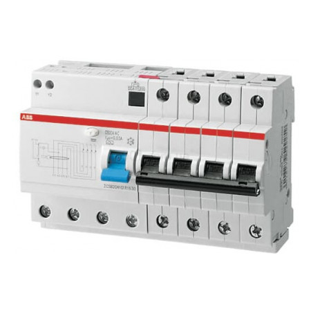 Диференційний автоматичний вимикач DS204AC-C32/0,03 4P 32А 30мА C 6кА, ABB